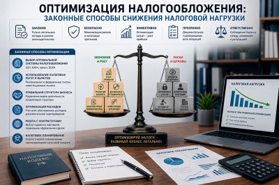 Оптимизация налогообложения: законные способы снижения налоговой нагрузки