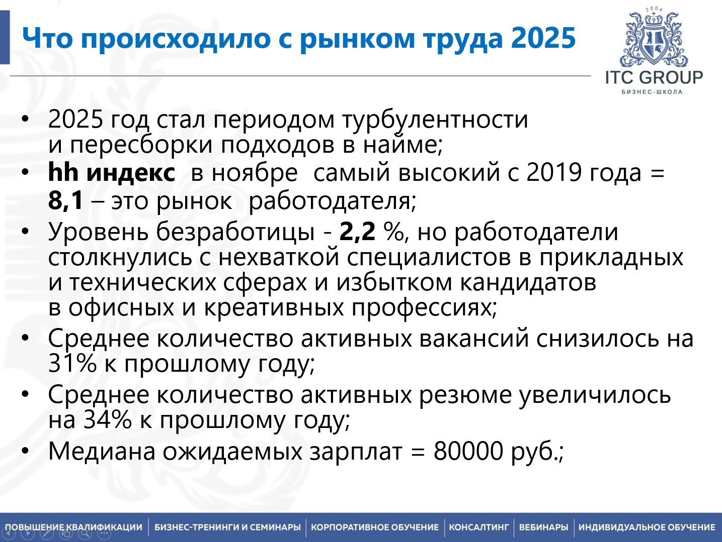 26 декабря 2025 года прошел семинар на тему "Привлечение и трудоустройство молодых специалистов на предприятие. Работа с вузами"