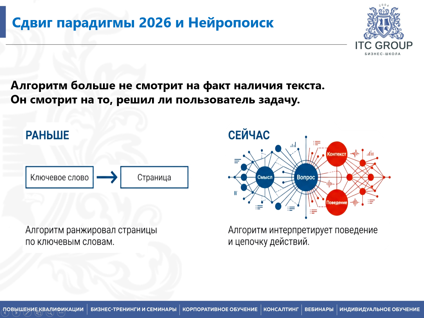 30 января 2026 года прошел семинар на тему: "Digital Маркетинг. Поисковая оптимизация (SEO). Контекстная реклама. SMM"